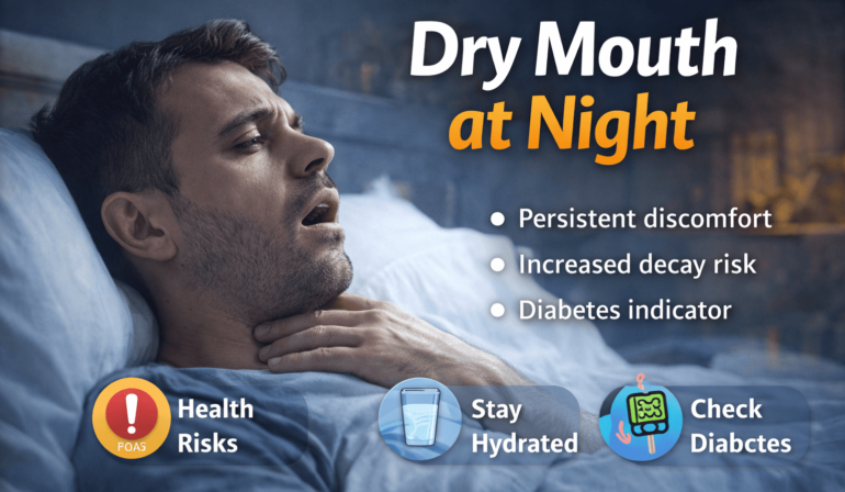 Dry Mouth at Night: Causes, Risks, and How to Fix It