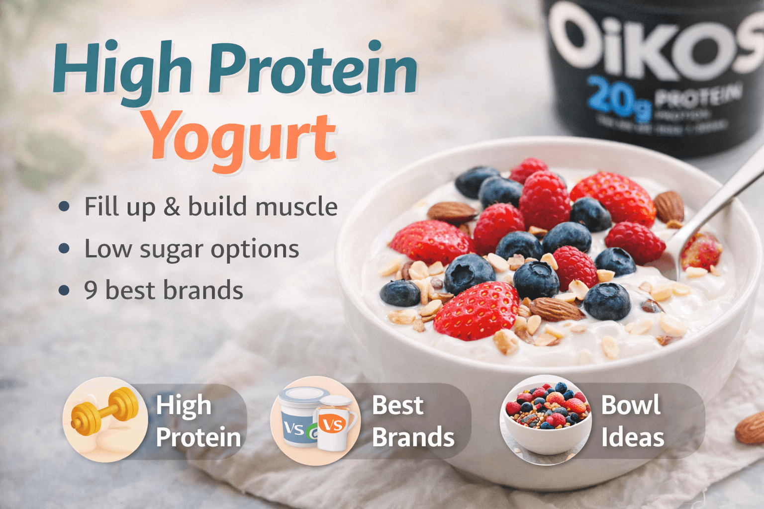High Protein Yogurt: Benefits, Best Brands & Easy Bowl Ideas
