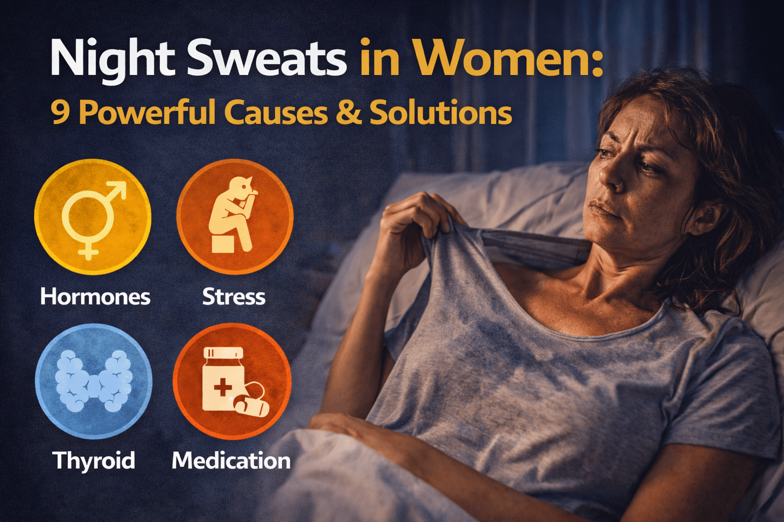 Night Sweats in Women: Causes, Symptoms, and When to Worry