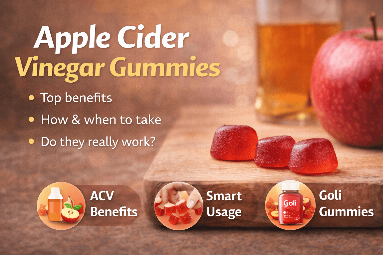 Apple Cider Vinegar Gummies: Uses, Benefits and Important Information